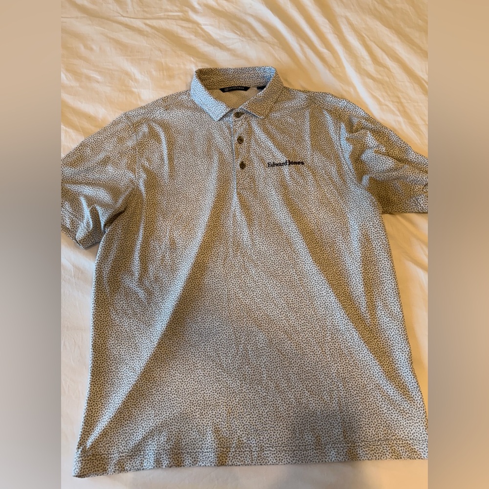 Edward Jones: Cutter & Buck Gray Patterned Polo Shirt